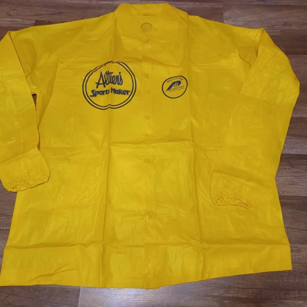 Rare 80's New NOS NASL Rochester Lancers Soccer Rain Jacket Unisex Large